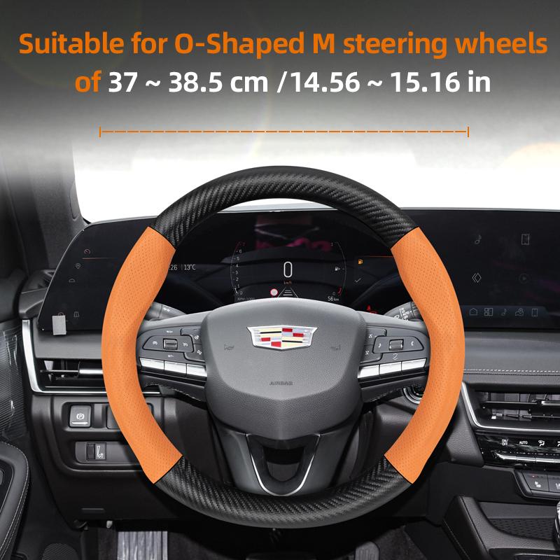 Applicable to Cadillac steering wheel covers: Ct4 Ct5 Xt5 Xt4 Xt6 Escalade Srx Xts Ct6 Lyriq steering wheel cover accessories. vcfbt88