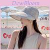 Outdoor Wide Brim Sun Hat For Women With Breathable Polyester Fabric For Summer Sun Protection