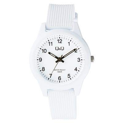 CITIZEN Analog mit Urethan Q&Q Uhr, Wasserdicht, Armband, Weiß, V01A-018VK