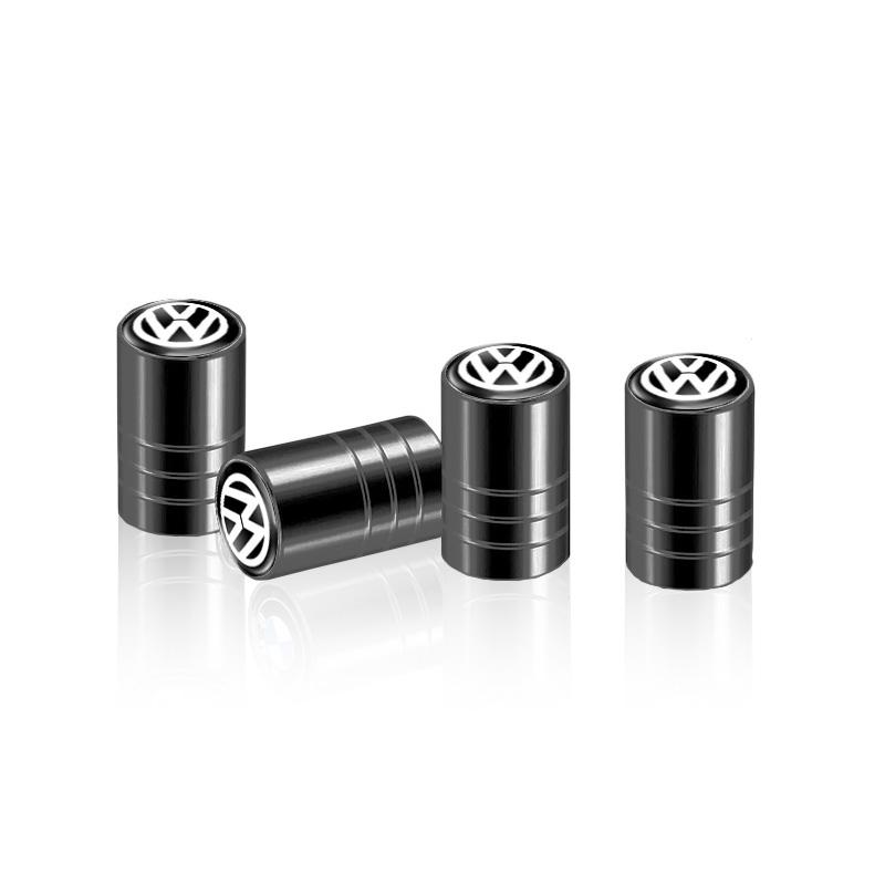 4Pcs/set Car 3D Metal Wheel Tire Valve Stem Caps For Volkswagen Rline U9 Golf GTI R Scirocco MK6 Beetl Bora Passat Tiguan Accessory