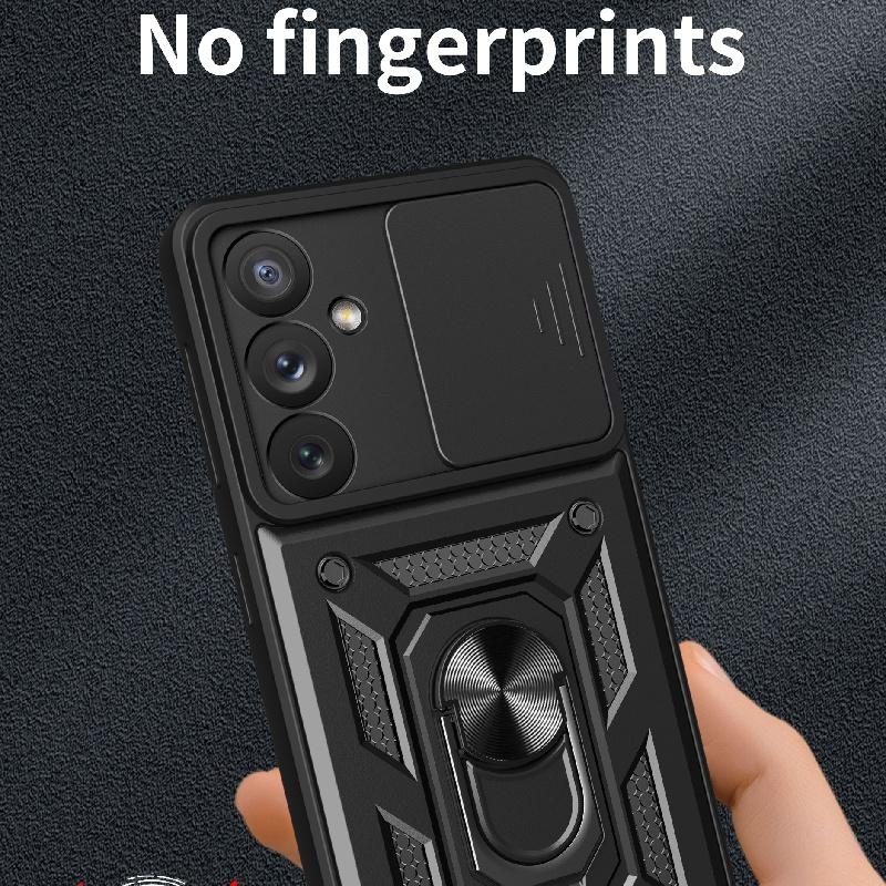 For Samsung Galaxy A54 A55 A56 5G Case Slide Camera Protect Armor Phone Case for Samsung A16 A26 A36 5G Magnet Holder Ring Cover