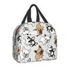 Frenchie Franse Bulldog Geïsoleerde Lunchtassen voor Vrouwen Hondenliefhebber Herbruikbare Koeltas Thermische Voedsel Lunchbox School
