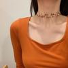 Gifts Women Embroidery Romantic Sweet Floral Jewelry Choker Chain Clavicle Chain Flower Necklace