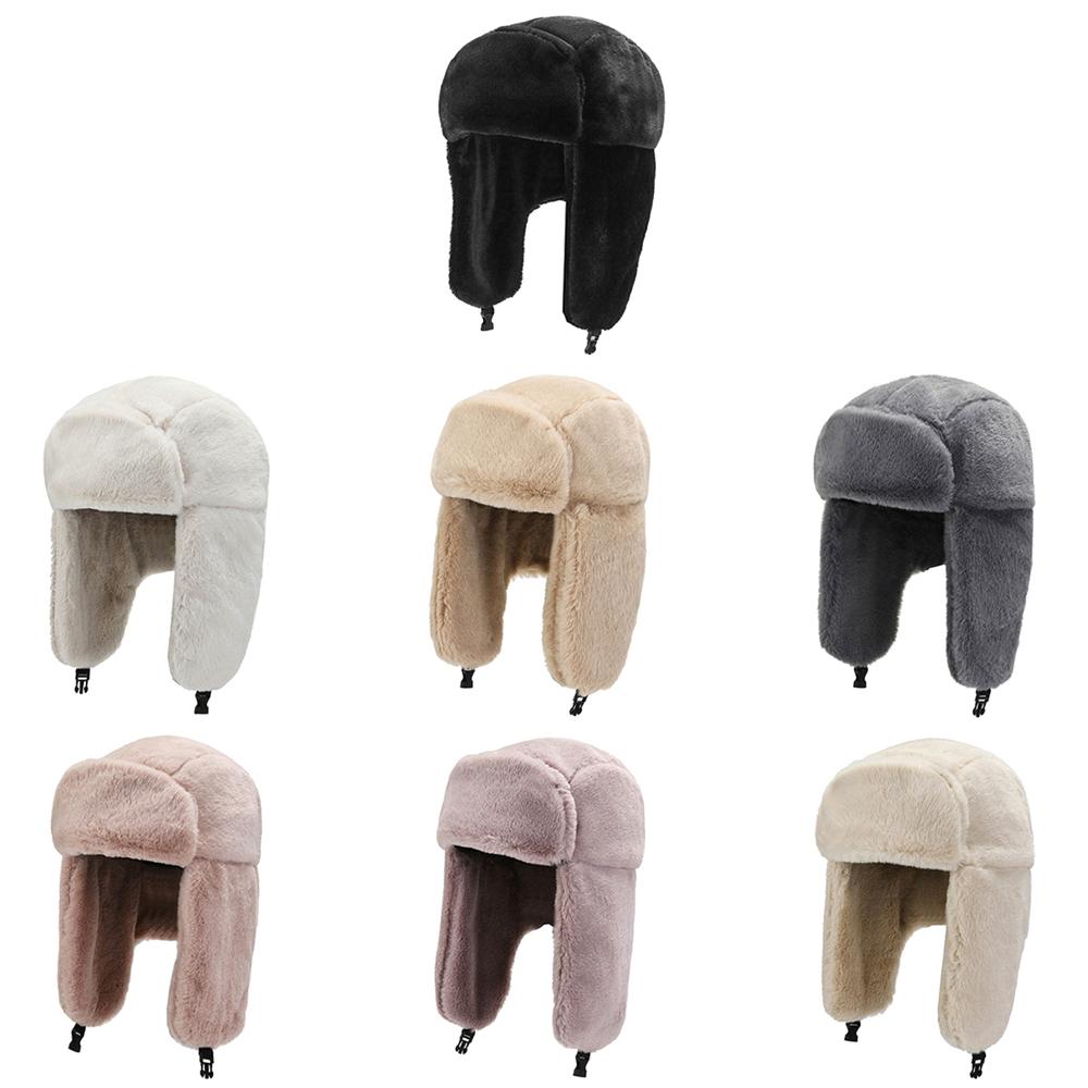 Warm Earflap Bonnet Windproof Winter Hat Snow Caps Bomber Hat Russian Ushanka