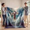 Heavenly Ascension Scene Print Blanket Soft and Cozy Perfect for the Living Room Bed Sofa or a Nap,gift