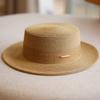 Korean Style Women Summer Straw Hat Wide Brim UV Protection Elegant French Fedora Beach Sun Hat Adjustable for Travel