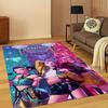 Kpop Demon Hunters Rumi Mira Zoey Muziek Cartoon Tapijt Vloerkleed voor Slaapkamer Woonkamer Bank Huisdecoratie, Antislip Vloermat Cadeau