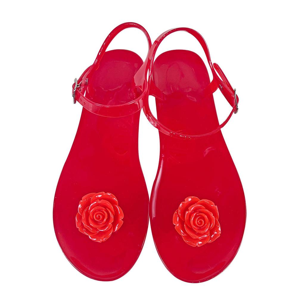 Best-Selling Women's Camellia Jelly Sandals - Non-Slip Soft Sole