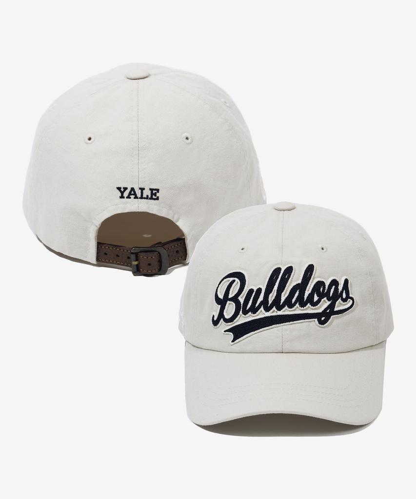 YALE Vintage Bulldogs Tail Logo Ball Cap_Ivory
