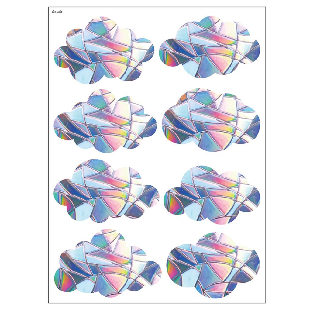 Glass Sticker Rainbow Anti Collision DIY Window Decal Removable Reusable Sun Catcher Cloud Attachable Mirror Cling Bedroom