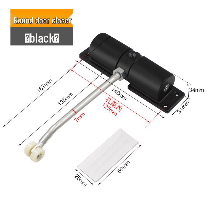 Adjustable Silent Door Closer for Home Use - Simple Automatic Buffer System