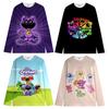 Smiling Critter Catnap Dogday Clothing Girls Casual Sports Hoodies Crew Neck Tops Sweatshirts Kid Simple Cute Pullovers