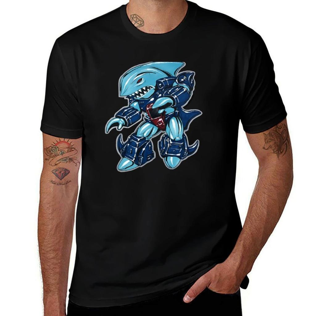 Warrior Shark Tshirt Fashion Pattern Printed Tee Shirt