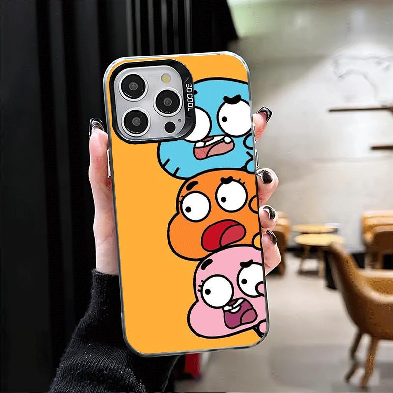 A-Fantastisk Värld G-Gumball Mjukt Mobilskal för iPhone 15 16 17 Pro Max 17Air 16E 14 Plus 13 12 Mini Stötsäkert Skydd Baksida