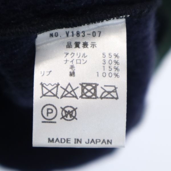 Unbenutzt VAST222 18ss made in Japan Langarm Shaggy Rollkragen Strick Herren Gebraucht