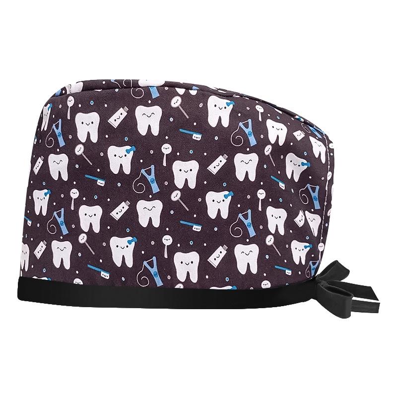 Women's Cotton Surgical Cap - Tie-up Medical, Dental, Salon, and Chemotherapy Head Coverings