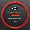 For Chevrolet Cruze Tahoe Colorado Bolt Silverado Aveo Spark Onix Capti Cavalier Carbon Fiber Microfiber Car Steering Wheel Cove