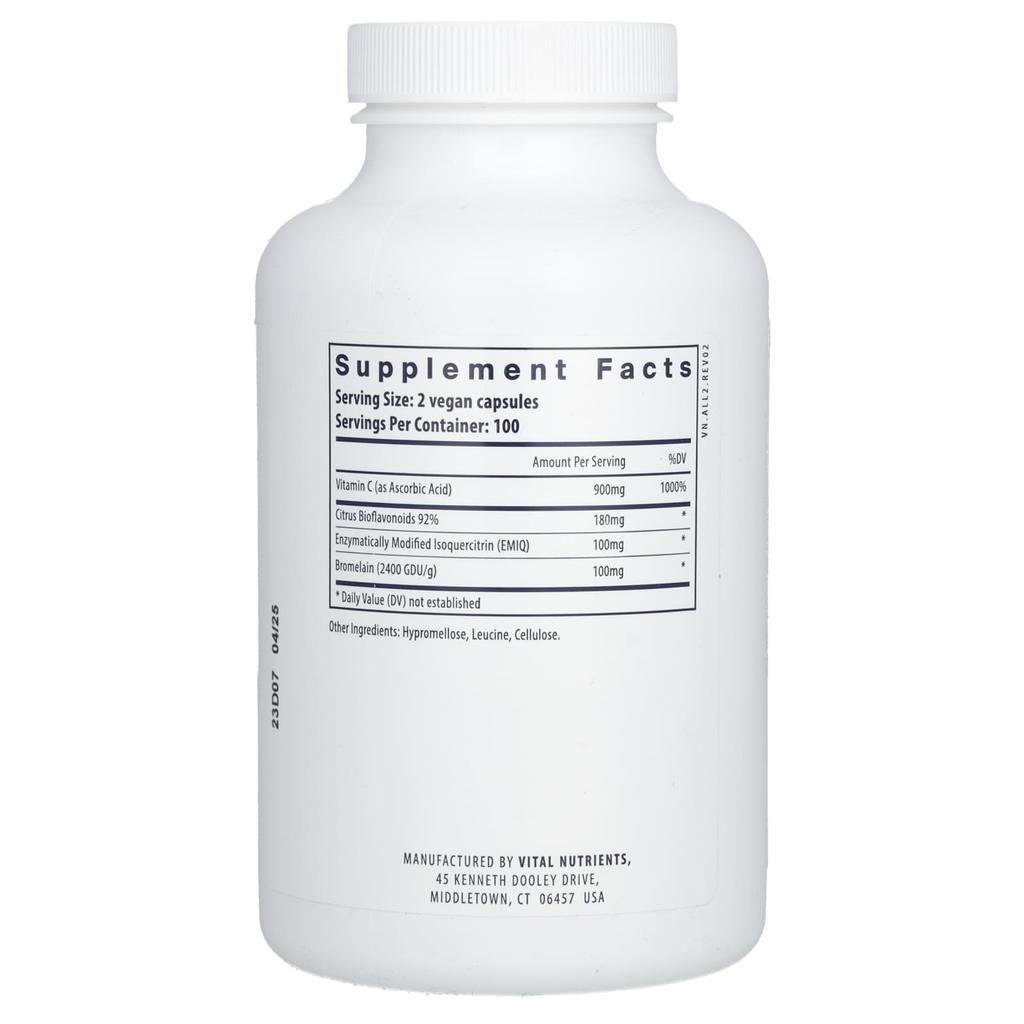 Vital Nutrients, Aller-C, 200 Veggie Capsules
