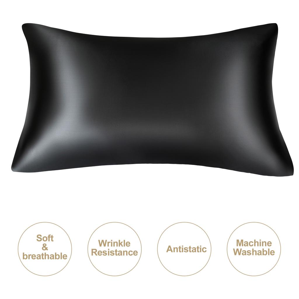 Silk Slippery Pillow Cover, Natural Silk Pillow Cover, Mulberry Silk Pillow Cover Standard