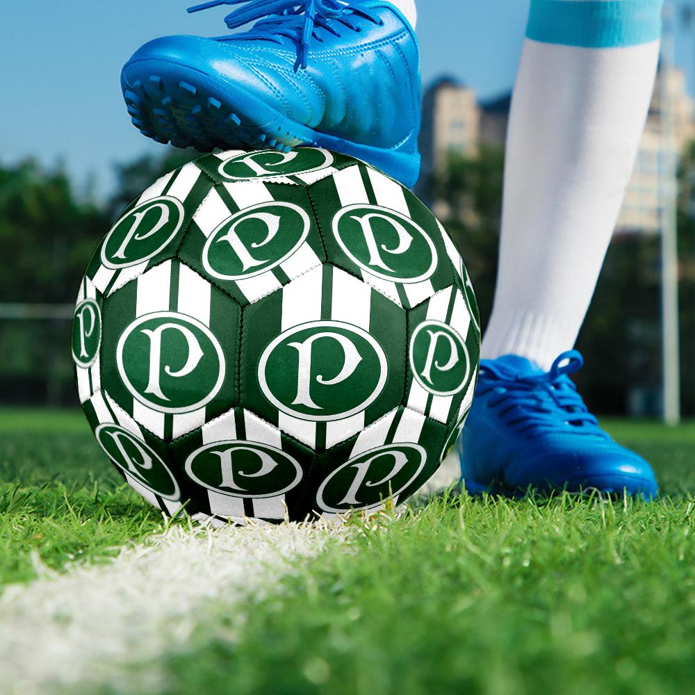 Balón de Fútbol Palmeiras Temático Talla 5, Adecuado para Partidos Tanto en Interiores como en Exteriores, un Regalo Adecuado para Todos.
