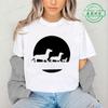 Moon Dachshund T Shirt for Men Women O-neck Short Sleeve Streetwear Wiener Dog Lover Graphic T Shirts Tee Tops Clothing Gift
