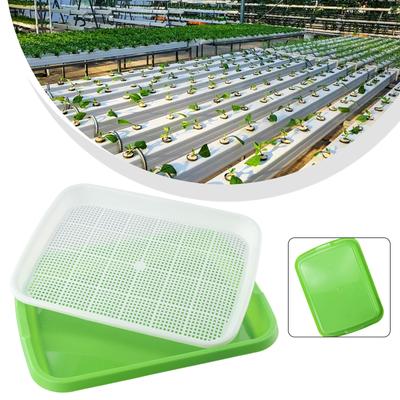 Microgreens Plate  Water Planting  / Germinate Tray For Sprouts Hydroponics System Germination Tray Nursery With Lid Kits