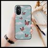 Linda Capa de Telefone Transparente com Padrão de Borboleta Para Huawei Honor 20 10 9 8A 7 5T X Pro Lite 5G Etui Preto Coque Hoesjes Comic Fas