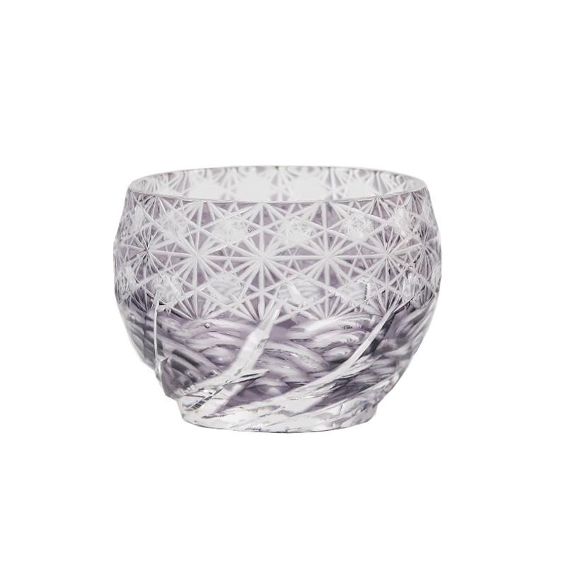 60 ml Japanse Edo Kiriko Handgesneden Glas, Handgesneden Gekleurd Kristal S Glas, Mini Sake Whiskey Tumbler Voor Huisbar Cadeau