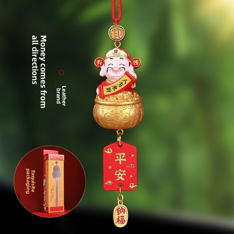 Traditional Car Pendant Resin Lucky Prosperity Wealth Collectors Edition For Vehicle Interior Decor