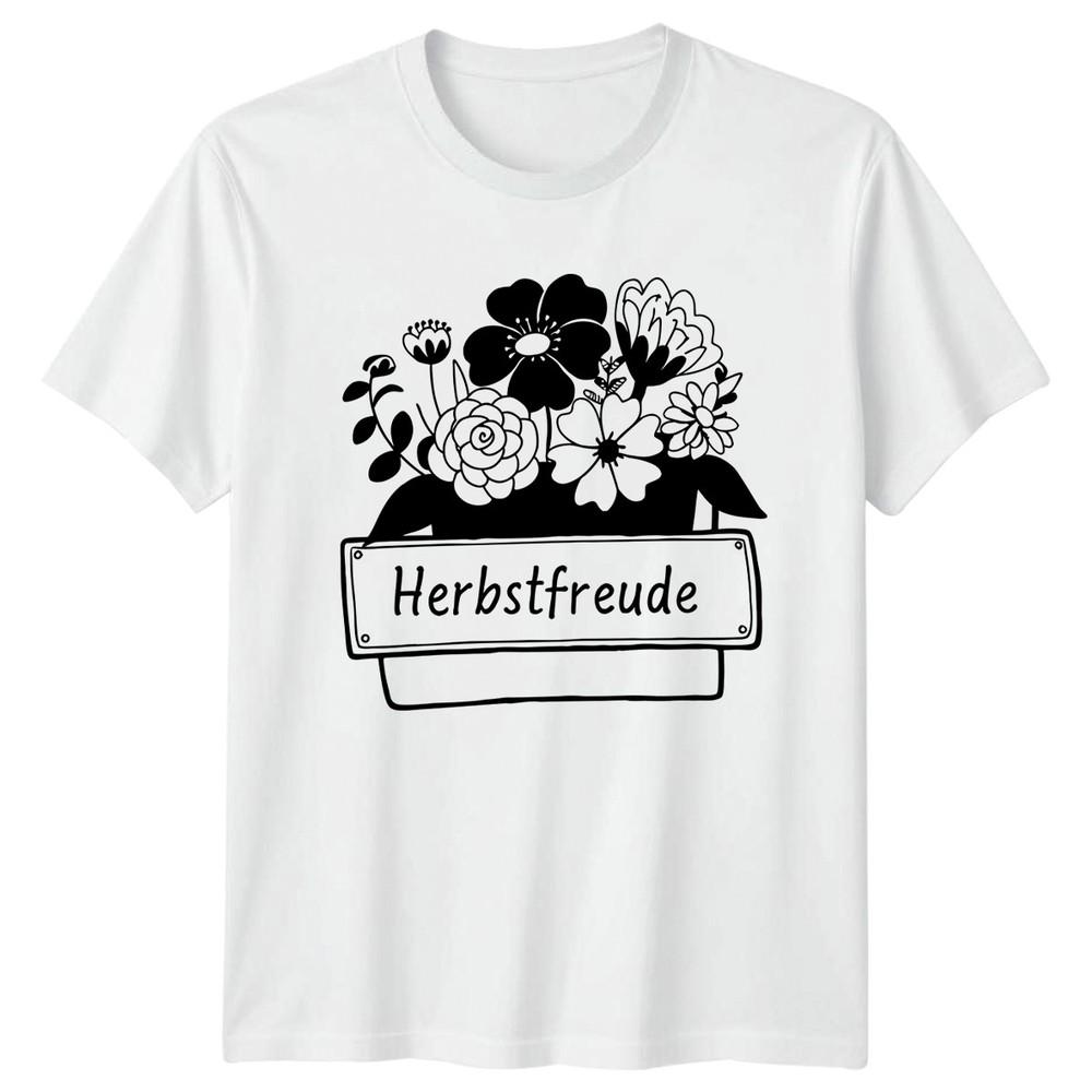 Herbstfreude Unisexs TShirt GerUnisex Autumn Gardening Gift For Her