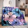 1pc Floral Pattern Blanket Warm, Cozy, And Soft, Suitable for Sofas, Beds, Cars, And Office Use.Perfect for Camping And Travel, Making It a Great Gift