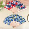 Lemon Cherry Printed Folding Hand Fan Simple Wooden Handle Fan High Quality Bamboo Fan Party Gifts