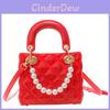 Summer Jelly Bag Designer Pvc Mini Shoulder Purse With Quilted Pattern For Casual Wear