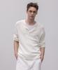 Dekkoloso Light Henley Neck Knit T-Shirt [Ivory]