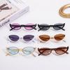 Halbrahmen Cat Eye Sonnenbrille für Damen Herren Sonnenbrillen Kleine Gläser Brillen Fahren Radfahren Sonnenbrillen Streetwear Accessoire