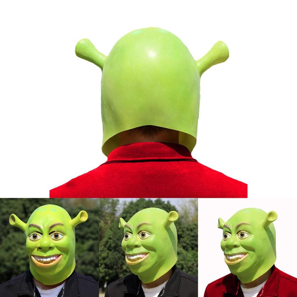 Shrek Mask Costume Mask Cosplay Costume Accessories Halloween Necessities Daily
