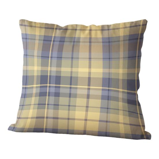 Housse de Coussin Motif Écossais Coloré Housse de Coussin 18x18 Pouces Housse de Coussin à Carreaux pour Chambre Canapé Salon Bureau