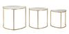 Coffee Table Triangle Set 3 Pcs Cm Ø 60X50-50X45-40X40