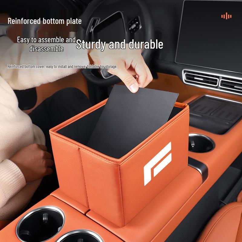 Jishi 01 Auto-Aufbewahrungsbox - Multifunktionaler faltbarer Organizer & Mülleimer