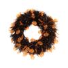 Halloween Front Door Wrth Hanging Garland Artificial Pumpkin Wrth for Wall Halloween Holiday Party   Decoration