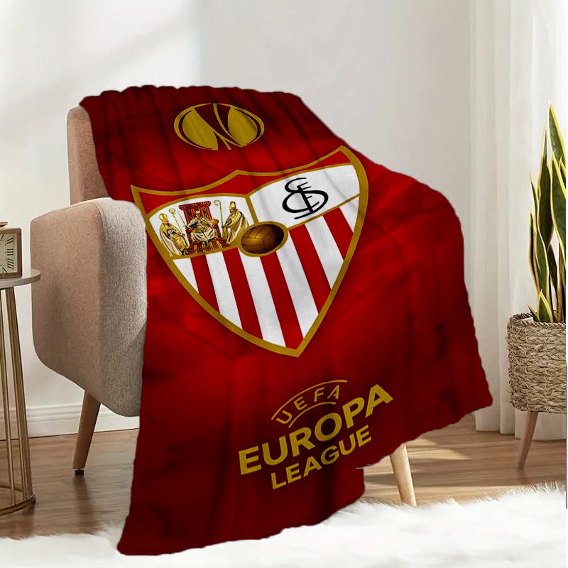 Sevi-lla Europa League Blanket Lightweight Ideal Bedding Blanket Perfect for Travel, Camping, Living Rooms, Offices, Sofas, Fan Christmas gift