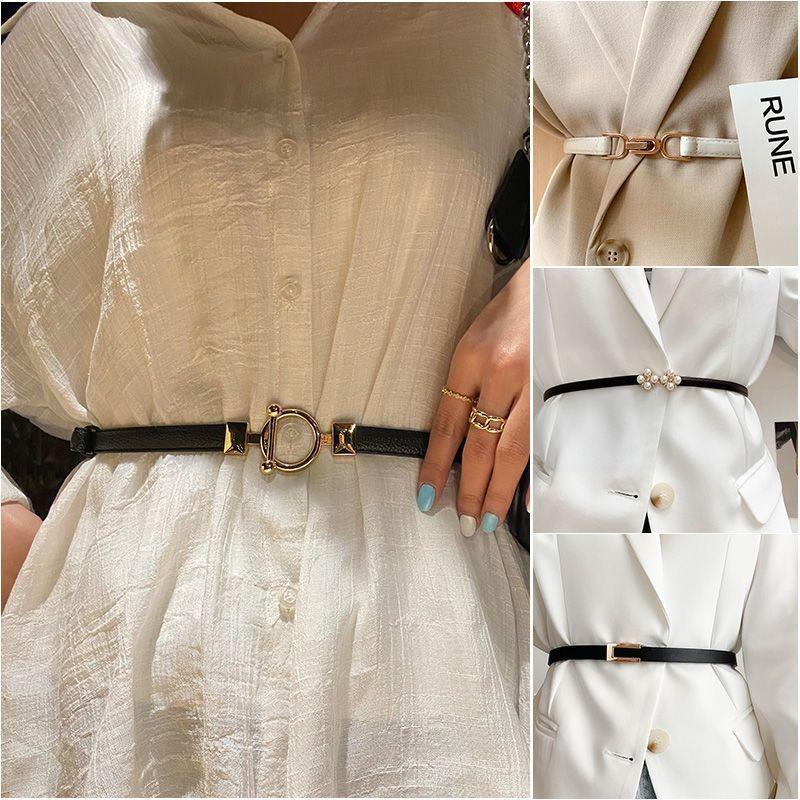 Lanț Elegant de Talie pentru Femei, Accesoriu Versatil, Curea pentru Rochie din Material PU