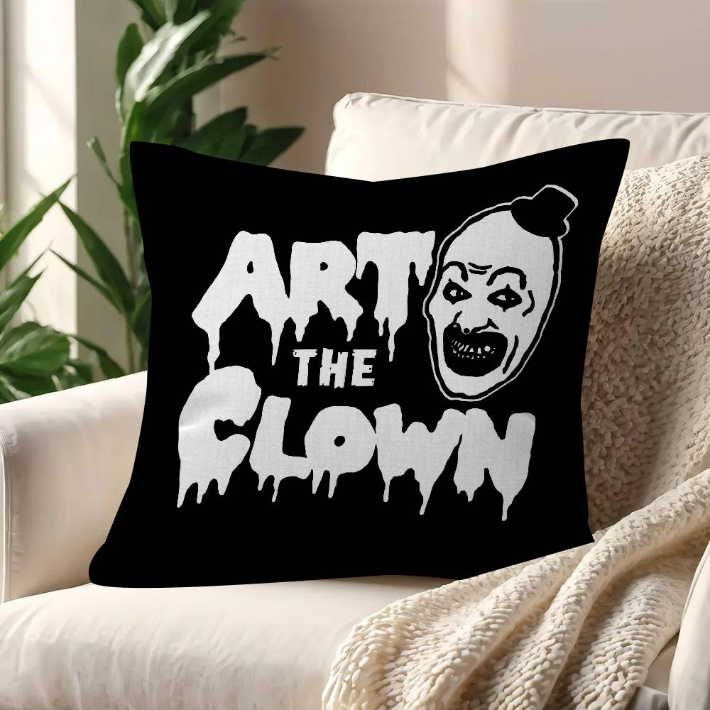 Movie T-Terrifiers 2 Anime Decorative Room Aesthetics Pillow Case Home Decor Bedroom Sofa Bed Couch Pillow Cover 45X45