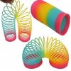 Regenbogenkreis Lustiges faltbares Spielzeug Material Federspirale Kreatives Kinder-Magie-Party-Party-Spielzeug Werkzeug Lebendiger elastischer Stifthalter