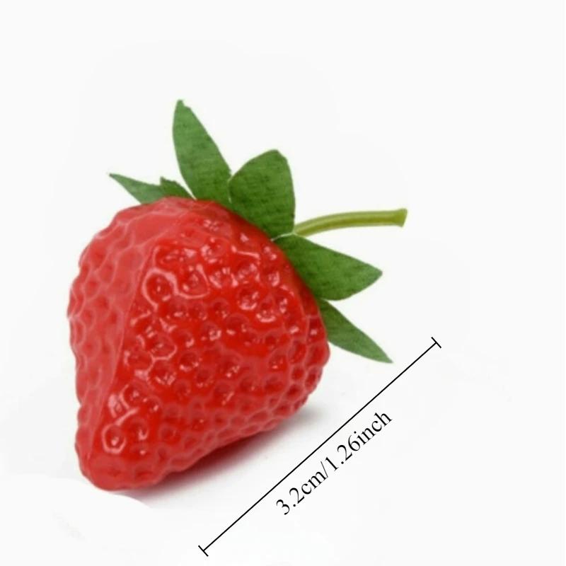 10/20pcs Simulation Strawberry Artificial Strawberry Fake Fruit Home Holiday Party Decoration Photography Props