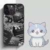 R-Rod W-Wave Graphic  Phone Case For iPhone 16,15,14,13,12,11,Mini,Pro,MAX,plus,Black Matte Shockproof Cover