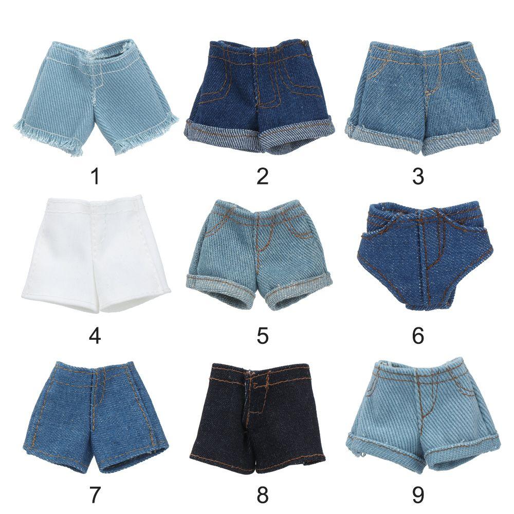 11.5" Casual Wears Leather Pants Shorts Floral Jeans Clothes Accessories Dolls Trousers