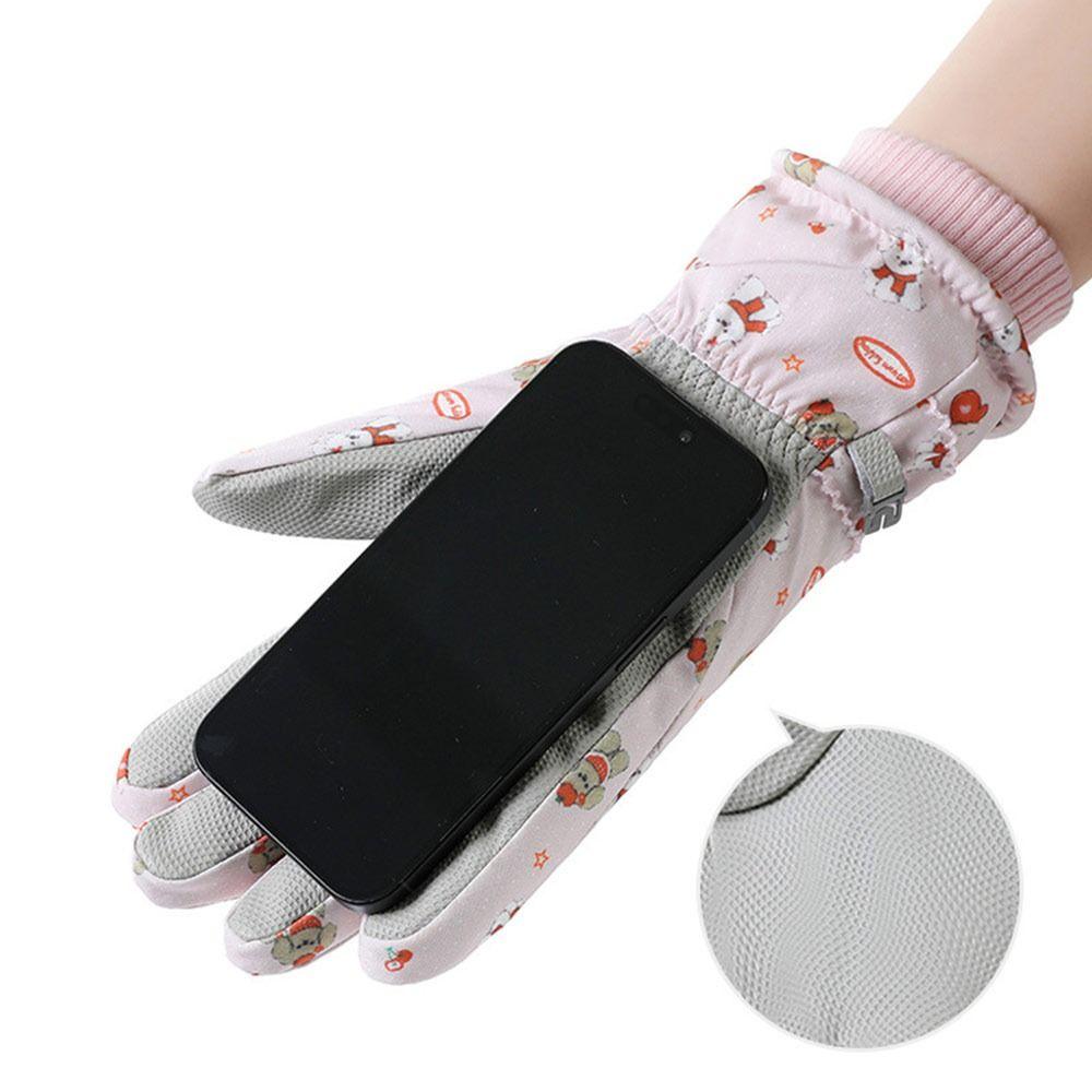Warm Winter Skiing Gloves Non-slip Snowboard Gloves Fashion Outdoor Sports Gloves  for Men Women