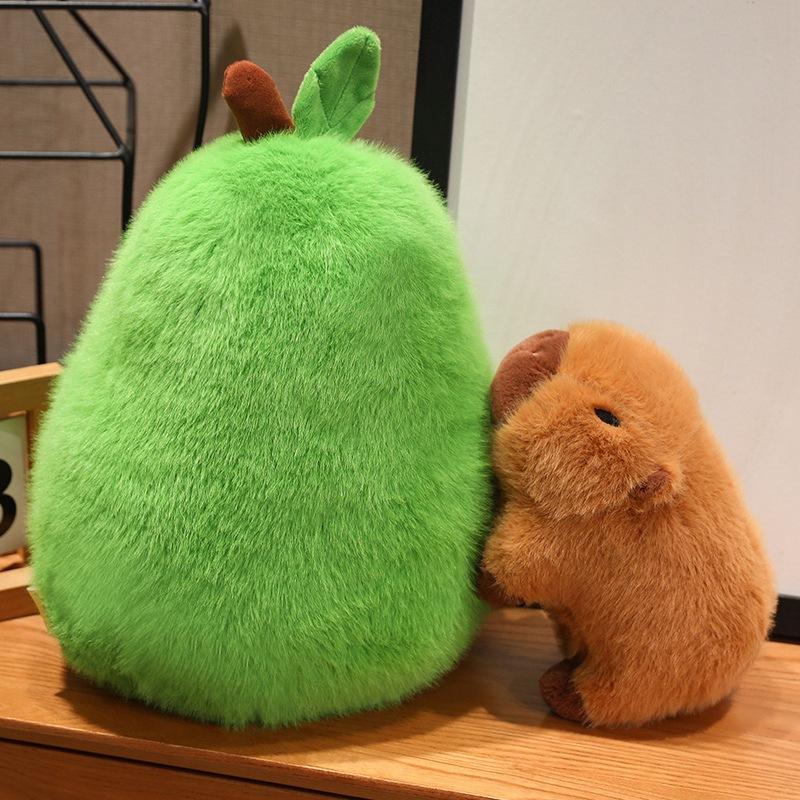 New Creative Cute Avocado Capybara Plush Toys Kapibala Doll Children's Doll Gift