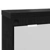 Wall Mounted Coat Rack with Shelf Black Oak Effect